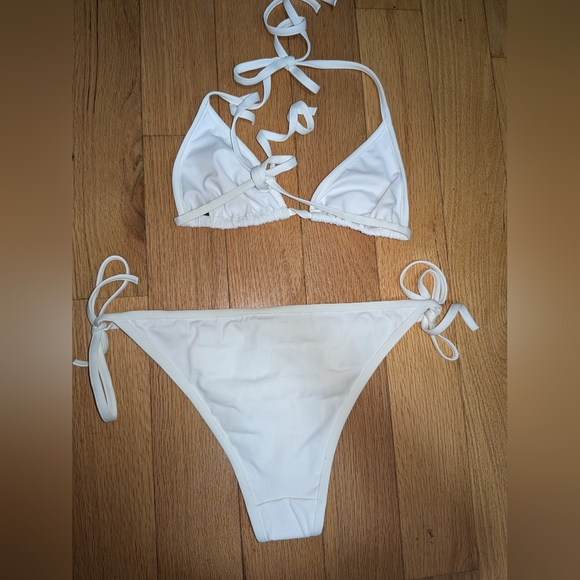 NWT BALMAIN ALL OVER LOGO TRIANGLE BIKINI SET - Picture 5 of 7